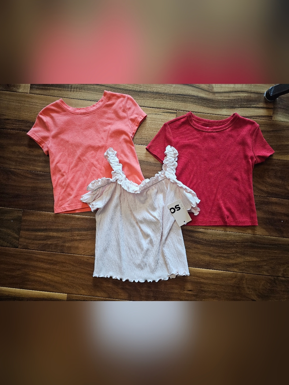New! Lot Of 3 Girls 6/7 Summer Tops